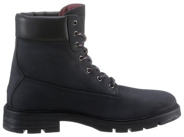 Tommy Hilfiger HILFIGER PADDED NUBUCK BOOT Schnürboots mit weich gepolstertem Schaftrand