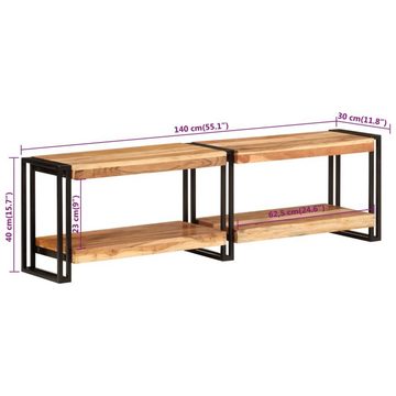 furnicato TV-Schrank 140x30x40 cm Massivholz Akazie