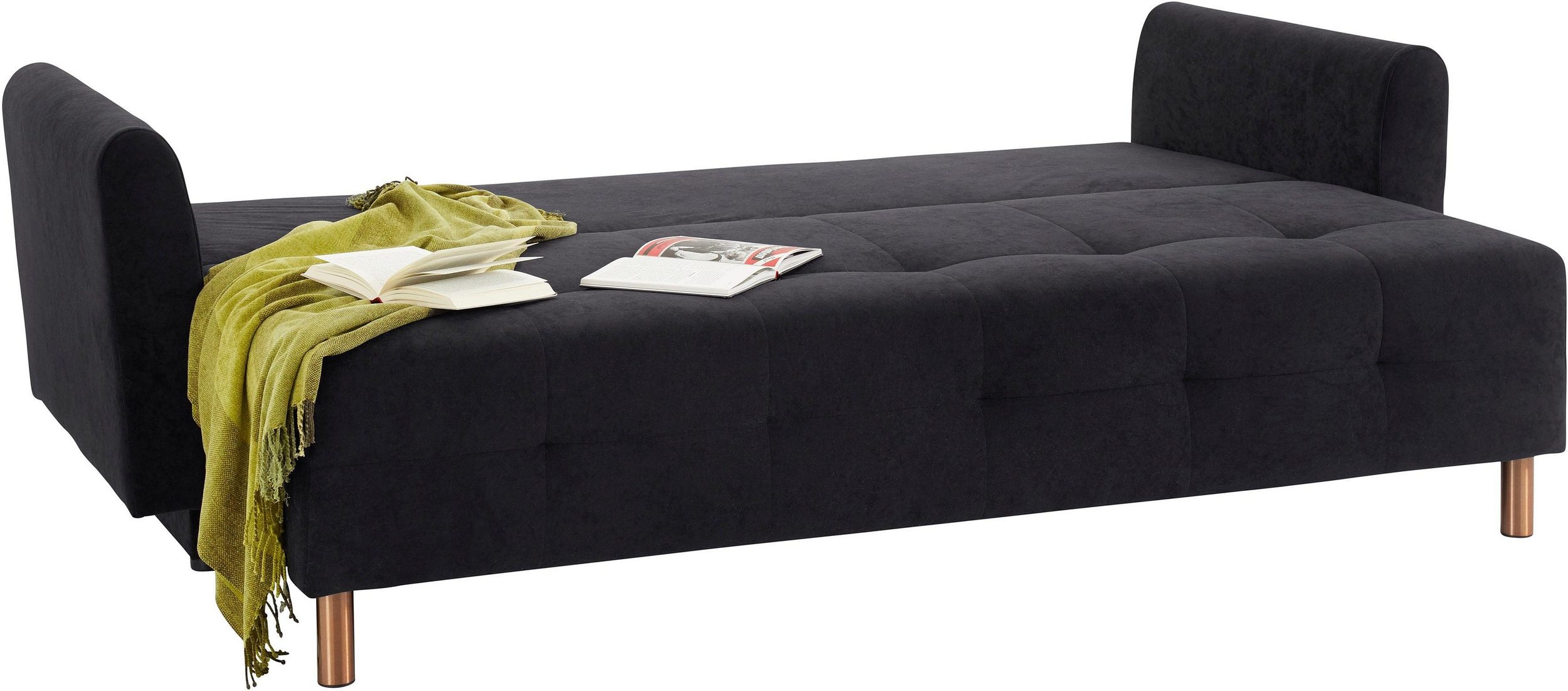 Schlafsofa NORDIC METALLIC - Primabelle / Schwarz