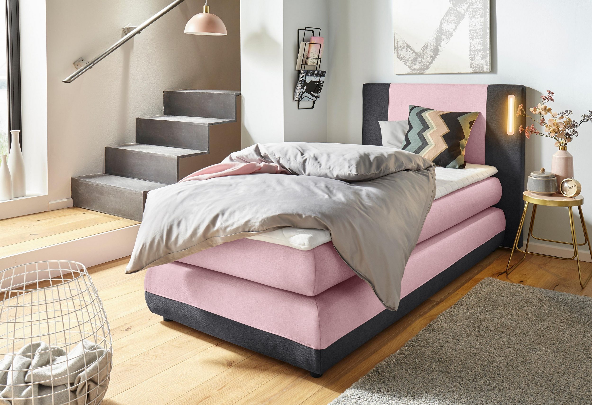 COLLECTION AB Boxspringbett ABANO, - Einrichtungsbeispiel