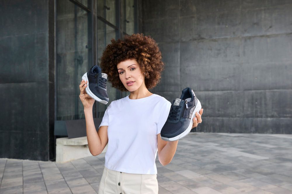 Rieker Sneaker Schnürschuh, Halbschuh, Freizeitsneaker mit Reißverschluss günstig online kaufen