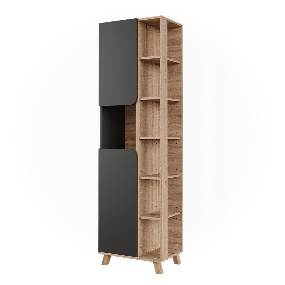 Vicco Hochschrank Karen, Sonoma/Anthrazit, 50 x günstig online kaufen