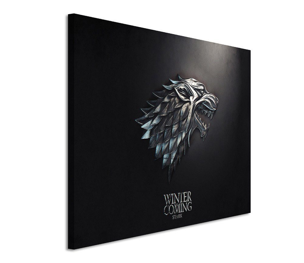 Sinus Art Leinwandbild Game of Thrones Stark 120x80cm günstig online kaufen