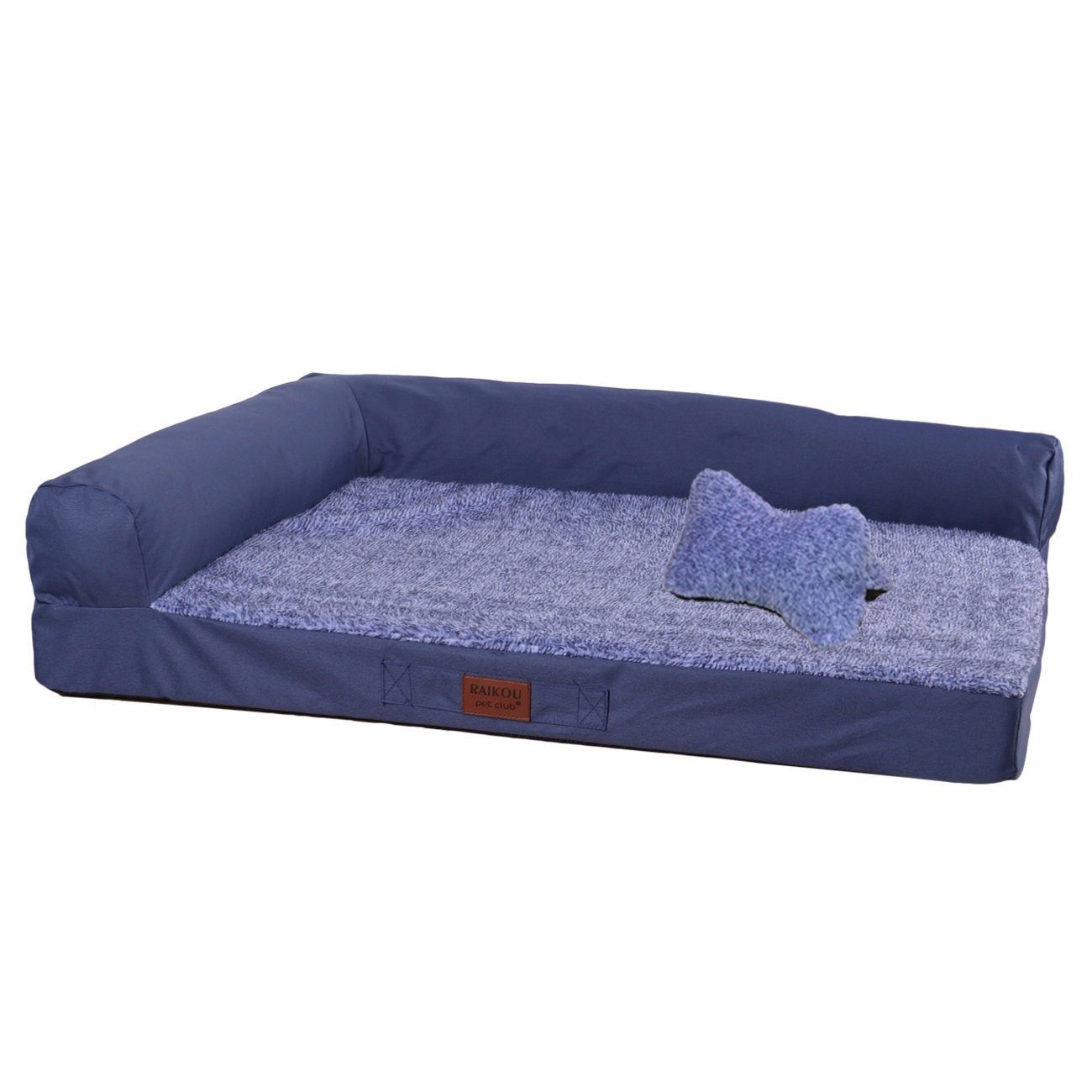 M-Diamant Tierbett Hundebett Waschbares orthopädisches Haustierbett Hunde Katzen, Plüsch, Rutschfest & atmungsaktiv