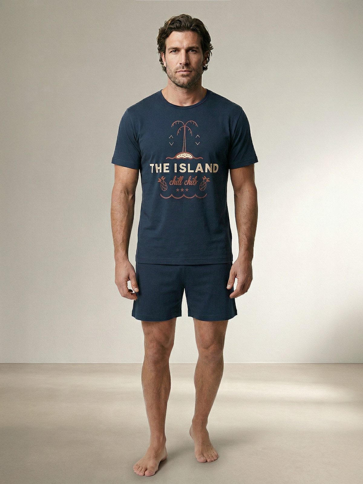 Henry Terre Shorty Pyjama Set Kurz - Island Chill Club