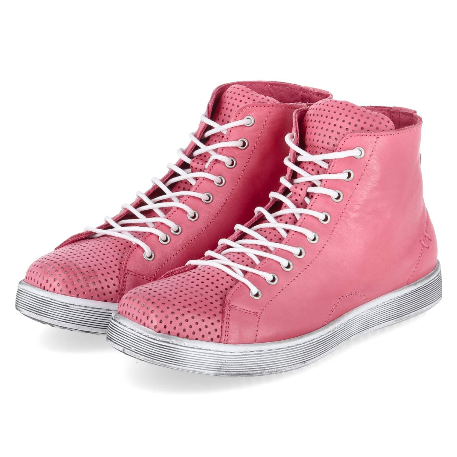 Andrea Conti Andrea Conti 0345728084 KORALLE Damen Glattleder rot Schnürstiefel