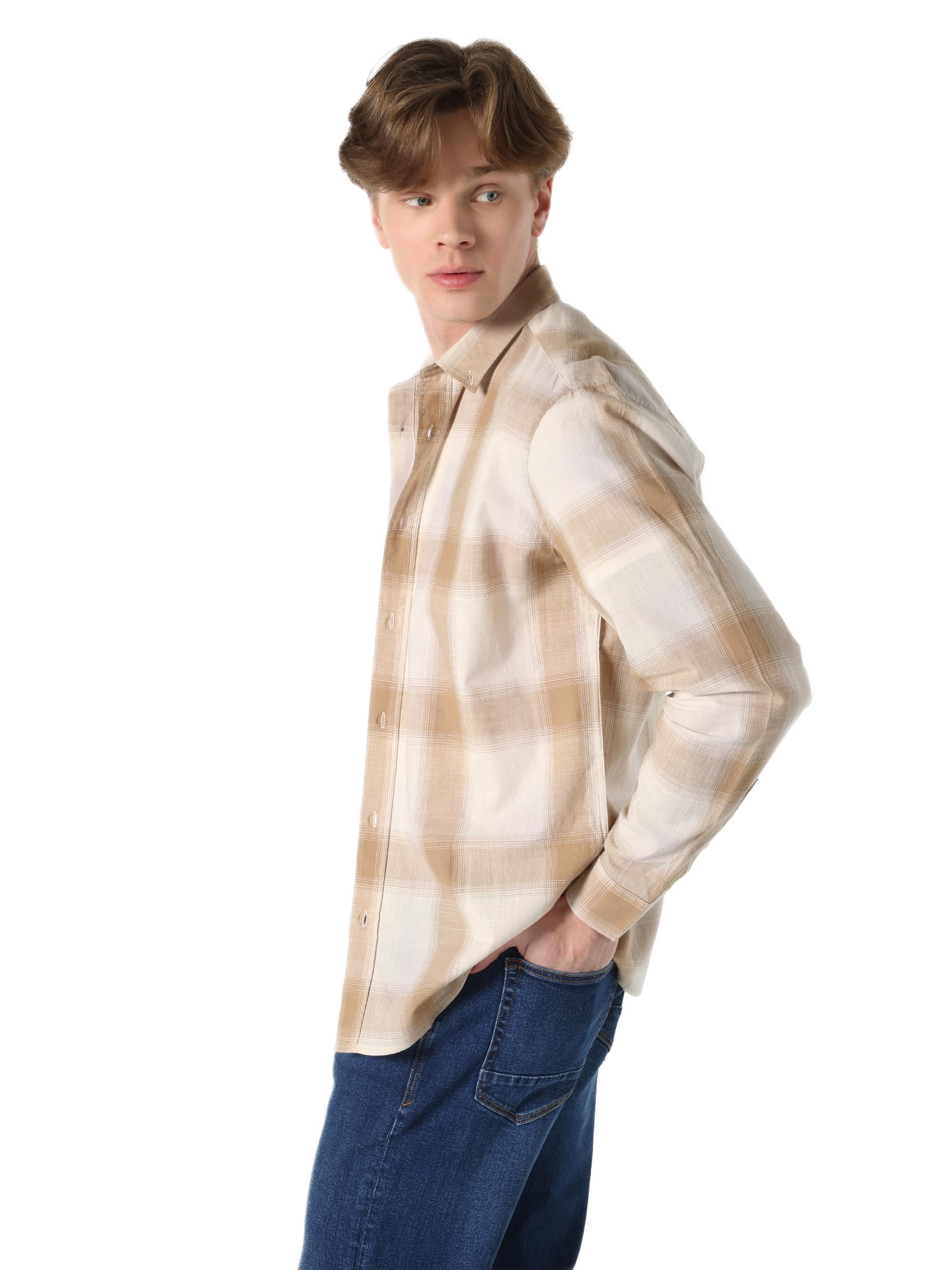 Colins Shirtkleid Freizeithemden für Herren, Langarm Tops für Männer, Oberteile für Ul