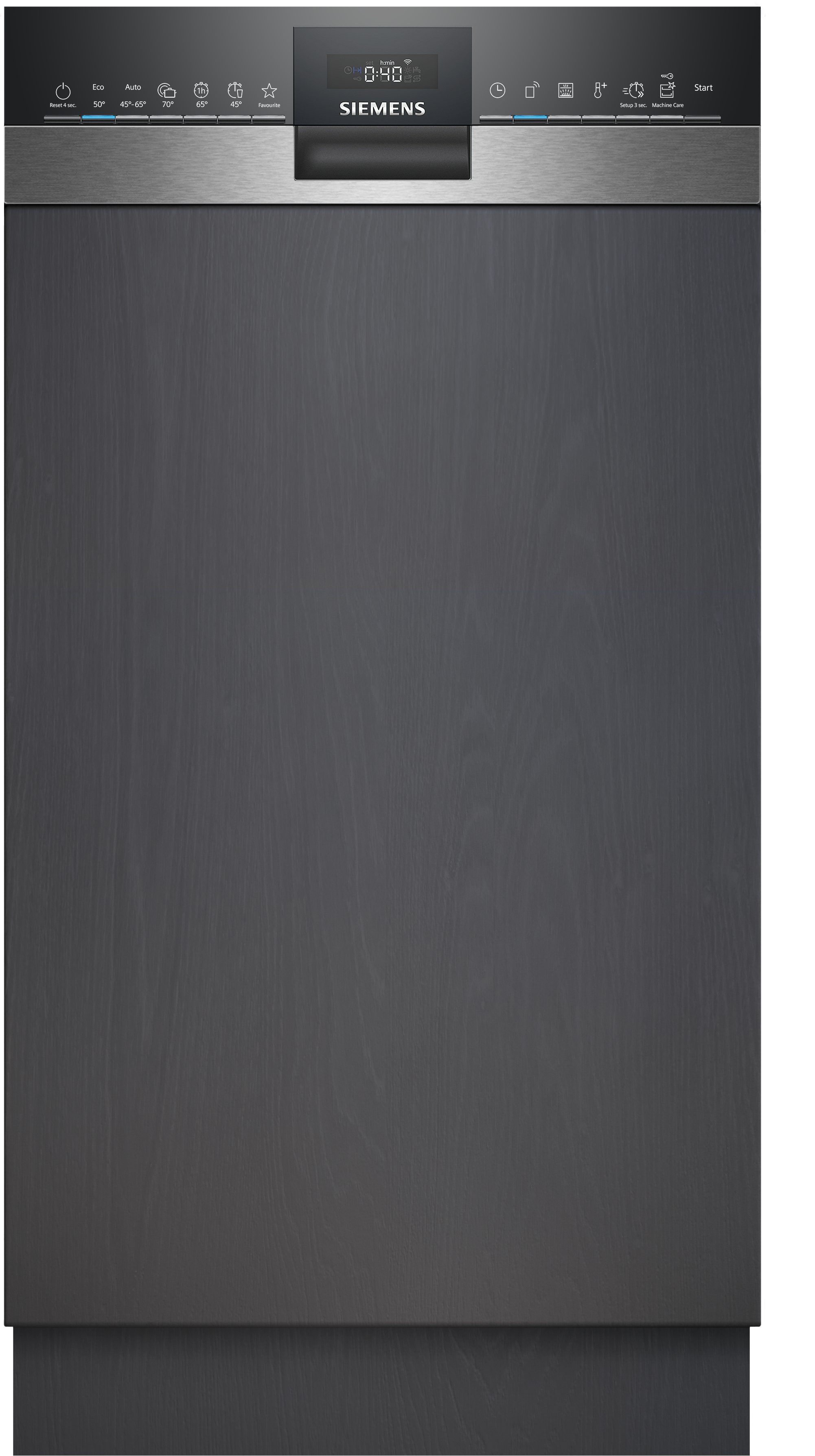 SIEMENS teilintegrierbarer Geschirrspüler iQ300 SR53HS74KE, 10 Maßgedecke, Schnellere & Clevere Reinigung dank varioSpeed Plus