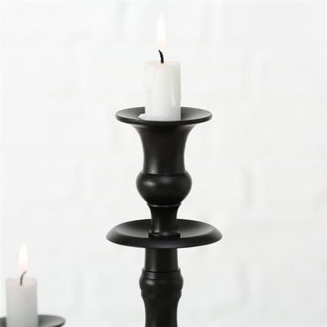 BOLTZE Kerzenständer Victoria (1x Kerzenleuchter, 1 St., für 5 Kerzen), Kerzenhalter, Schwarz, Aluminium, 105 x 45 cm