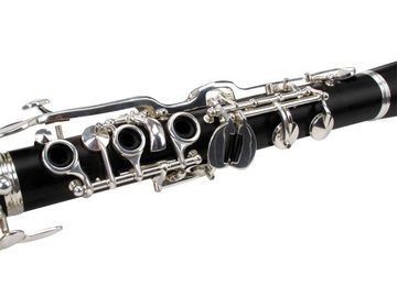 Classic Cantabile Klarinette CL-20 Winds Komplett Set - aus Echtholz, deutsch, 20 Klappen - 6 Ringe - Korpus aus Grenadill - versilberte Mechanik