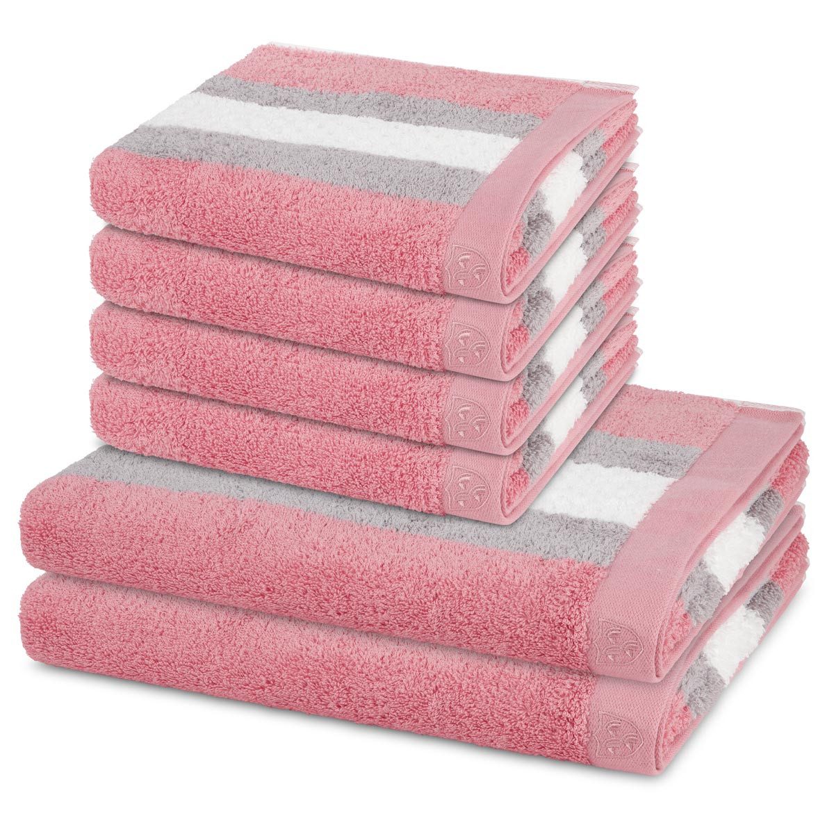 ROSS Handtuch Set Harmony, Walkfrottee (Spar-Set, 6-St), 4 X Handtuch 2 X D günstig online kaufen