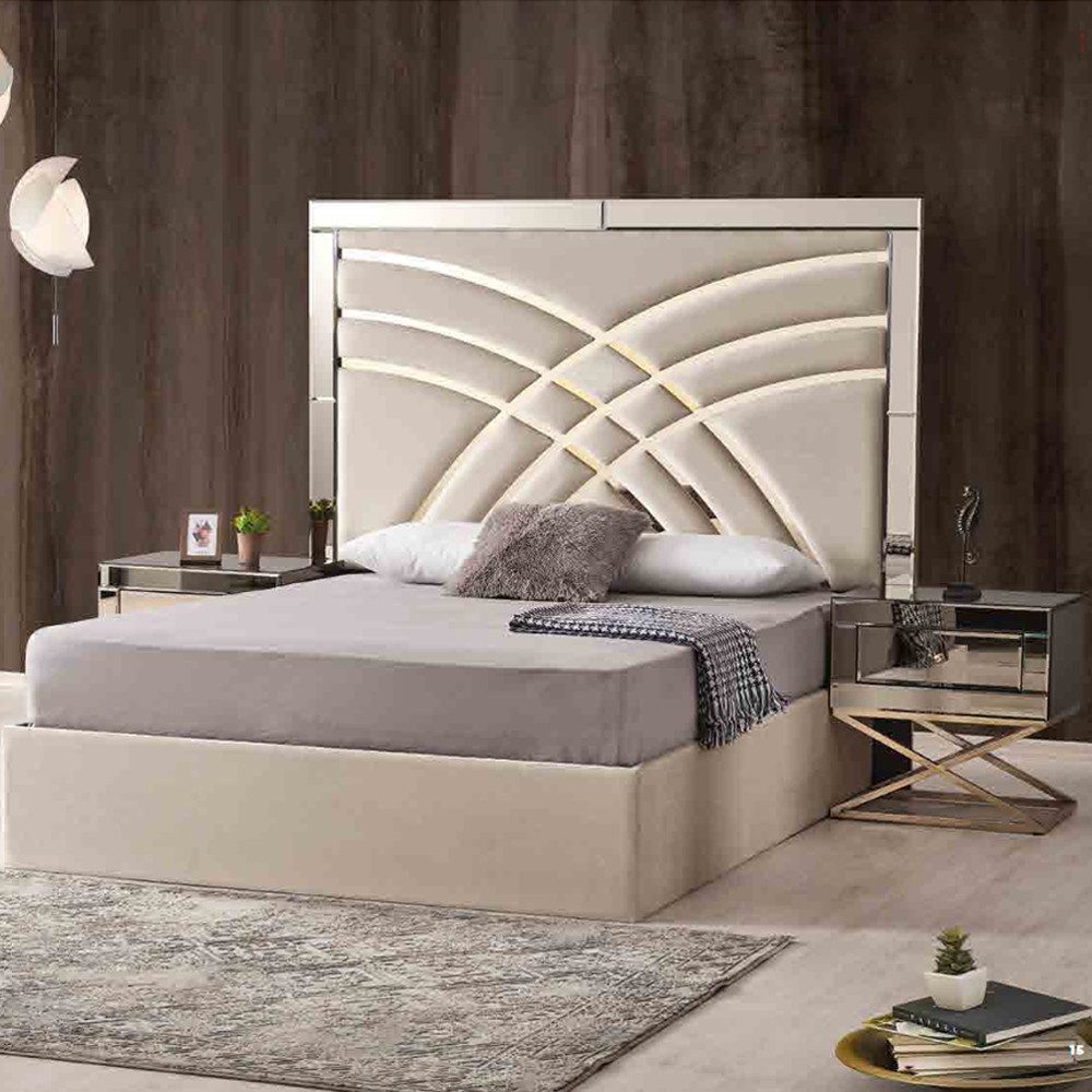 Xlmoebel Nachttisch Goldener Nachttisch mit luxuriösem Design und edler Verarbeitung (Nachttisch), Hergestellt in Europa