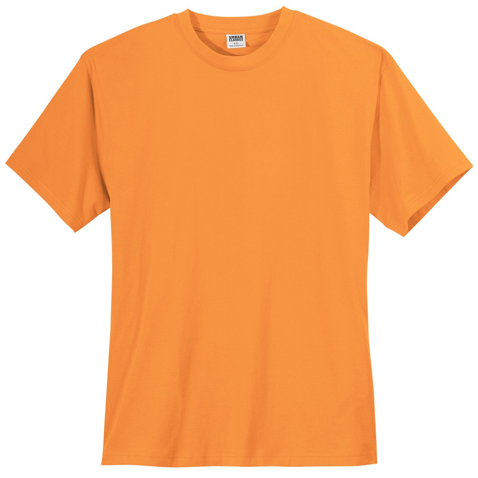 Herren Urban Classics Rundhalsshirt T-Shirt Classics Plus Size orange Übergrößen Urban