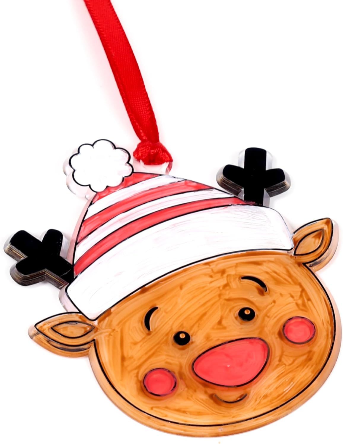 LK Trend & Style Fensterbild Weihnachtsbaumschmuck zum Selbstbemalen, Kreativ mit Kinder