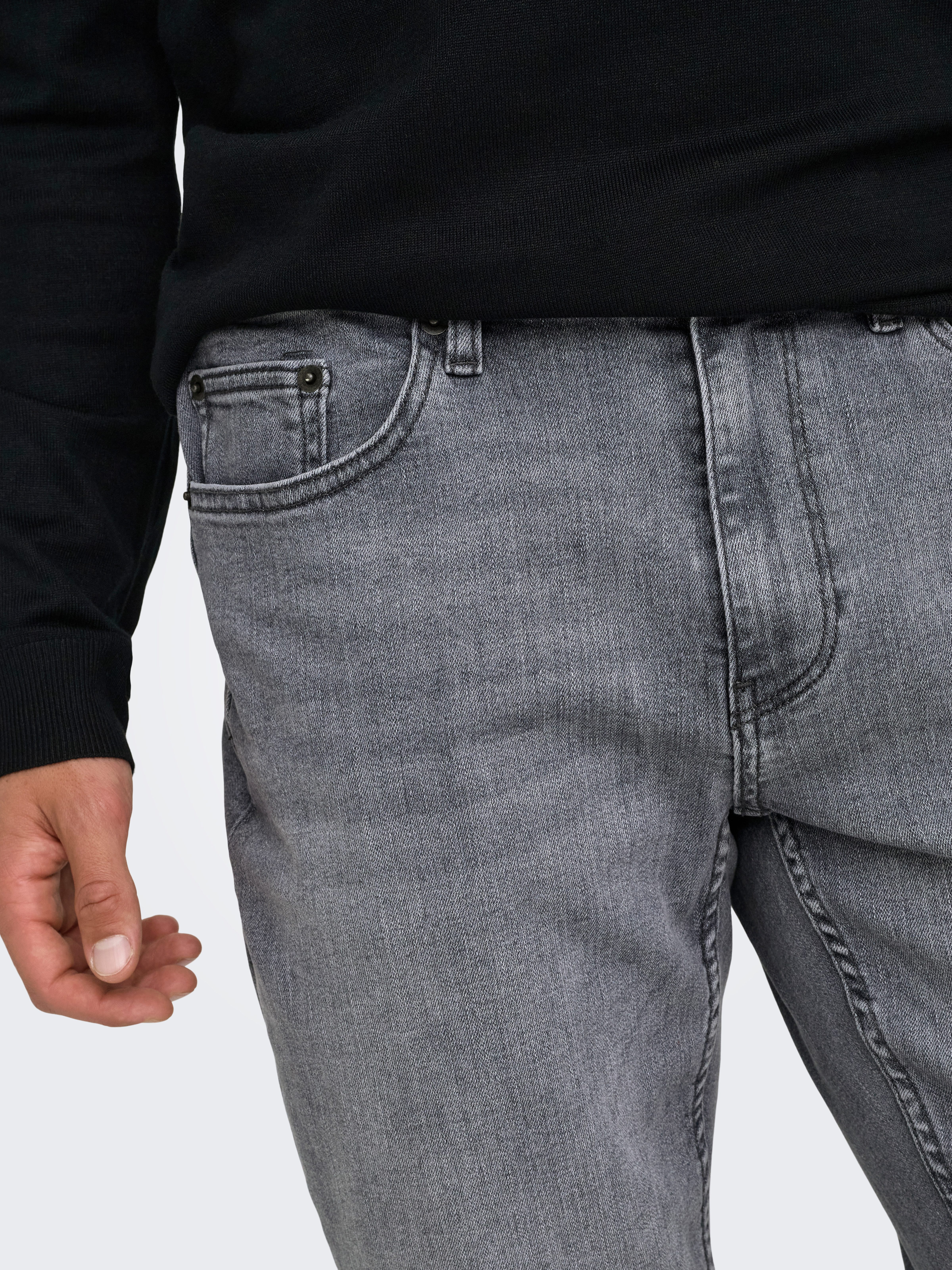 ONLY & SONS Straight-Jeans ONSWEFT REGULAR WB 0021 TAI DNM NOOS Baumwollmischung, straight fit