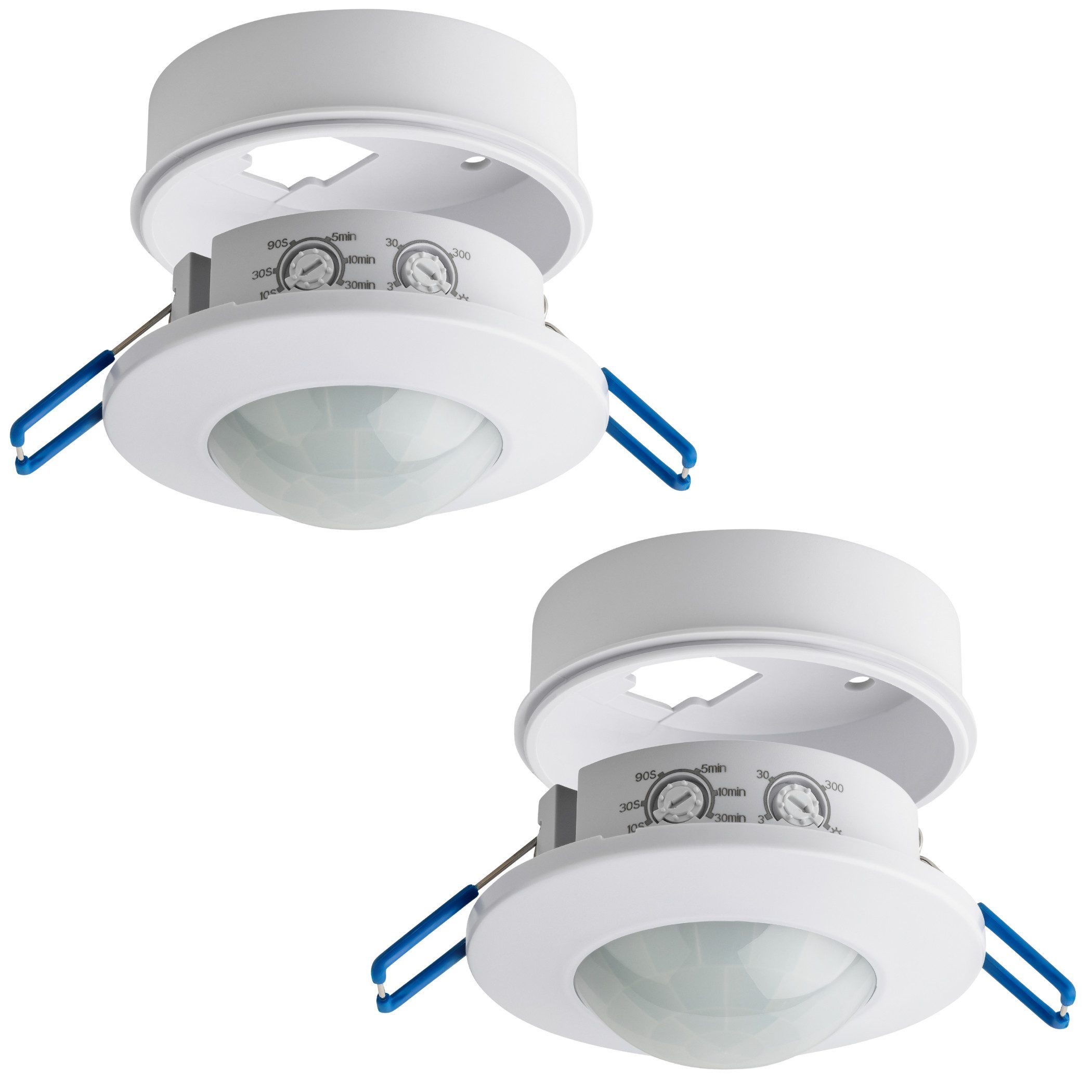 SEBSON Bewegungsmelder Bewegungsmelder programmierbar 8m / 360°, LED geeignet - 2er Pack, (2-St)
