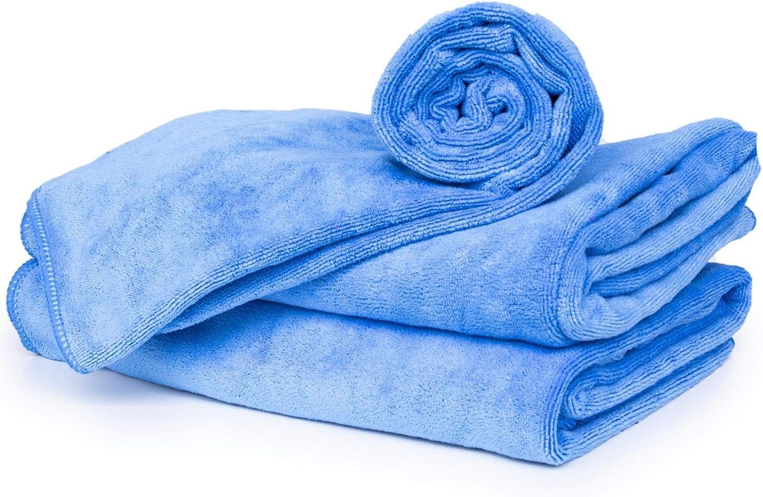 cosey Handtuch - Flauschiges Mikrofaser-Handtuch Set, Handtuch-Set 3 teilig
