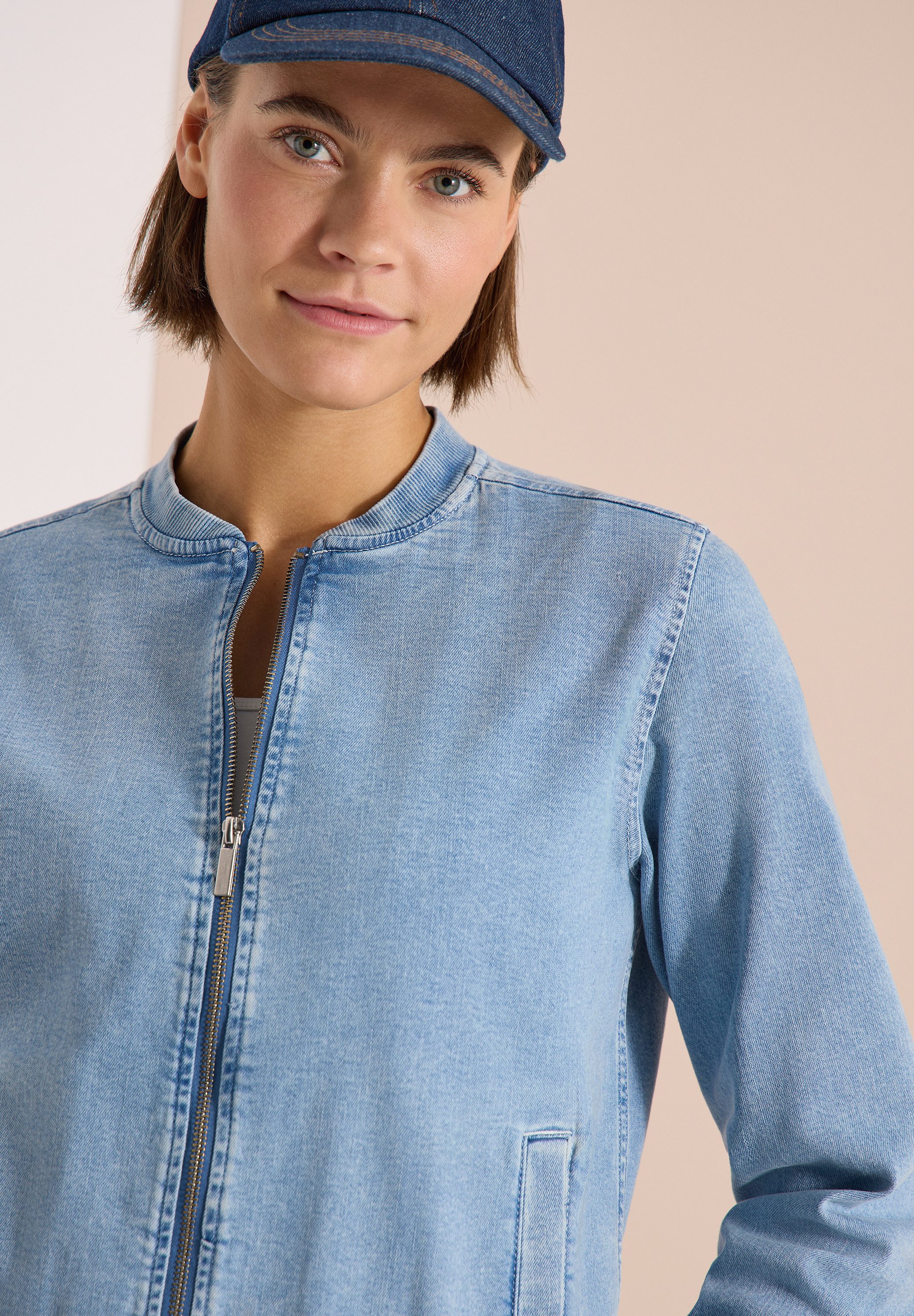 CECIL Blouson in Jeansqualität mit Zipper