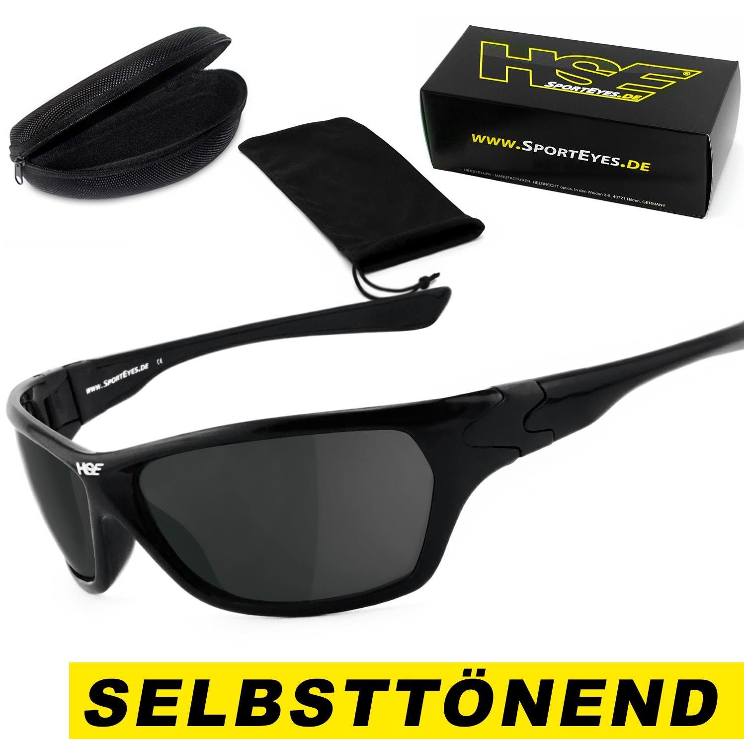 HSE - SportEyes Sportbrille Gläser selbsttönende HIGHSIDER selbsttönend, - schnell