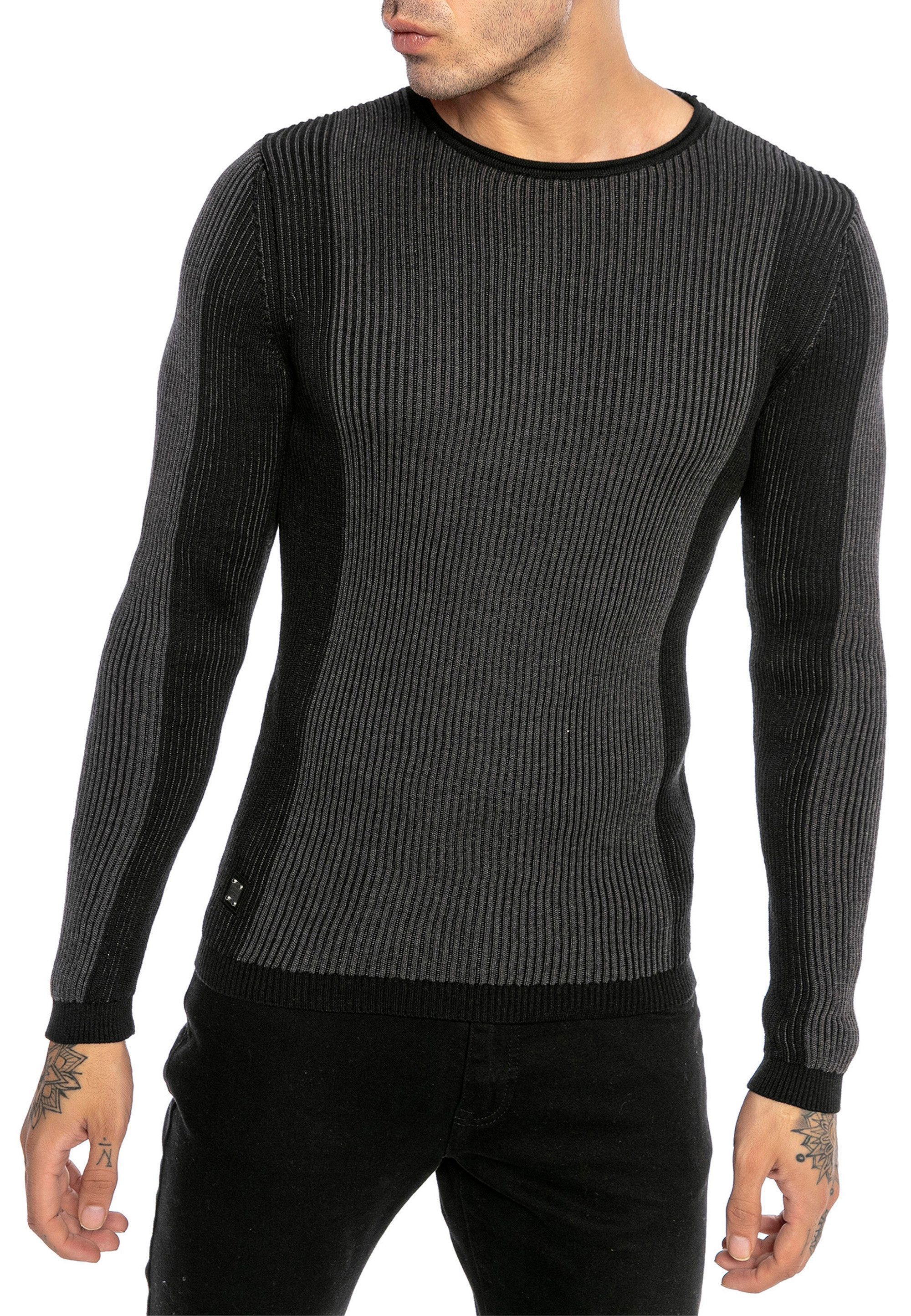 RedBridge Strickpullover mit Rundhalsausschnitt - Vielseitig, günstig online kaufen