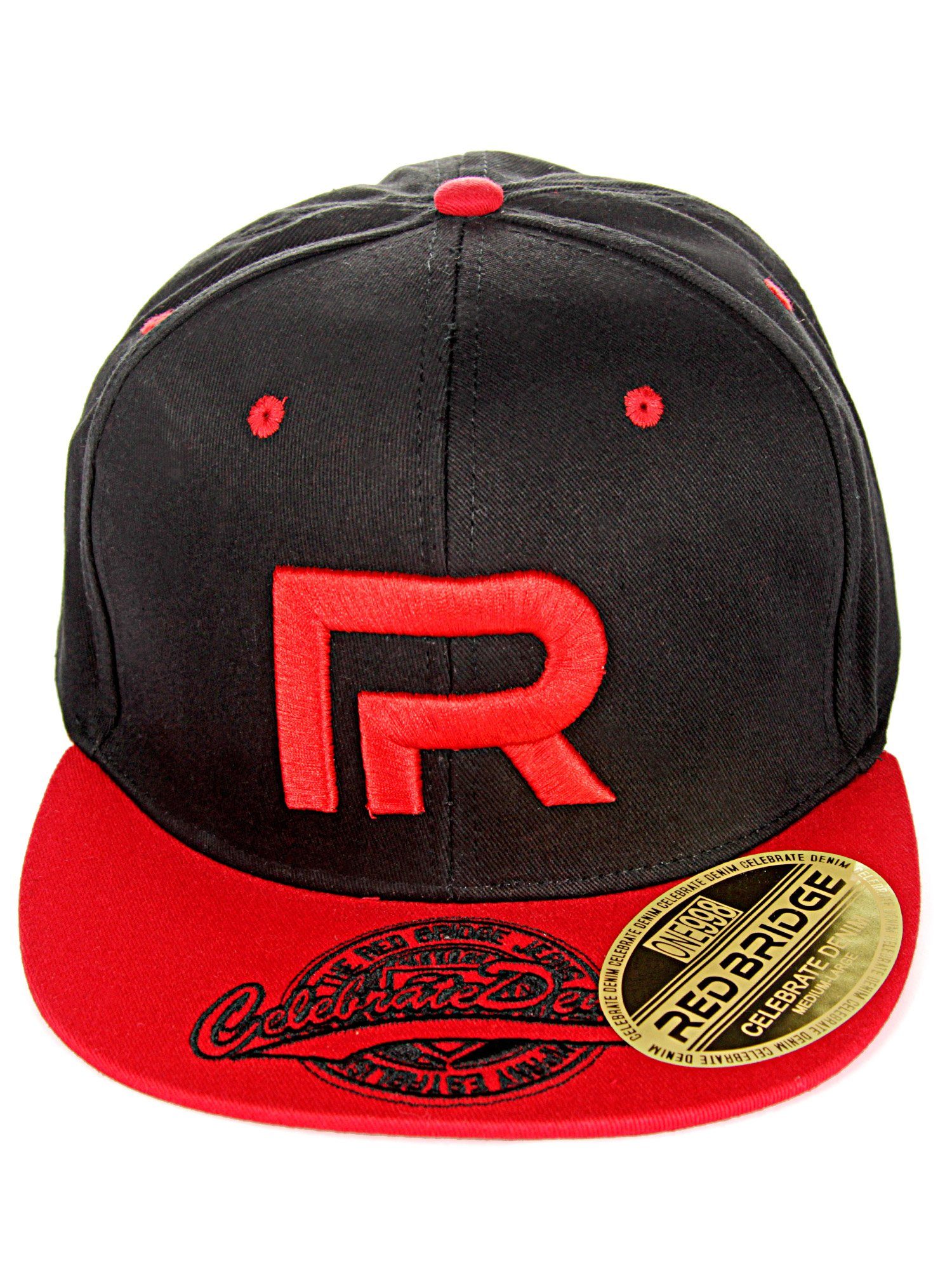 RedBridge Baseball Wellingborough schwarz-rot mit Druckverschluss Cap