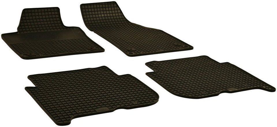 WALSER Passform-Fußmatten (4 St), für VW Touran Großr.lim., für VW