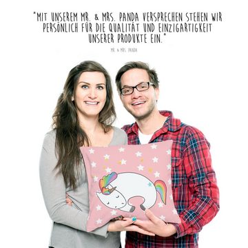 Mr. & Mrs. Panda Dekokissen Einhorn Nacht - Rot Pastell - Geschenk, Menschen, Motivkissen, Unicor