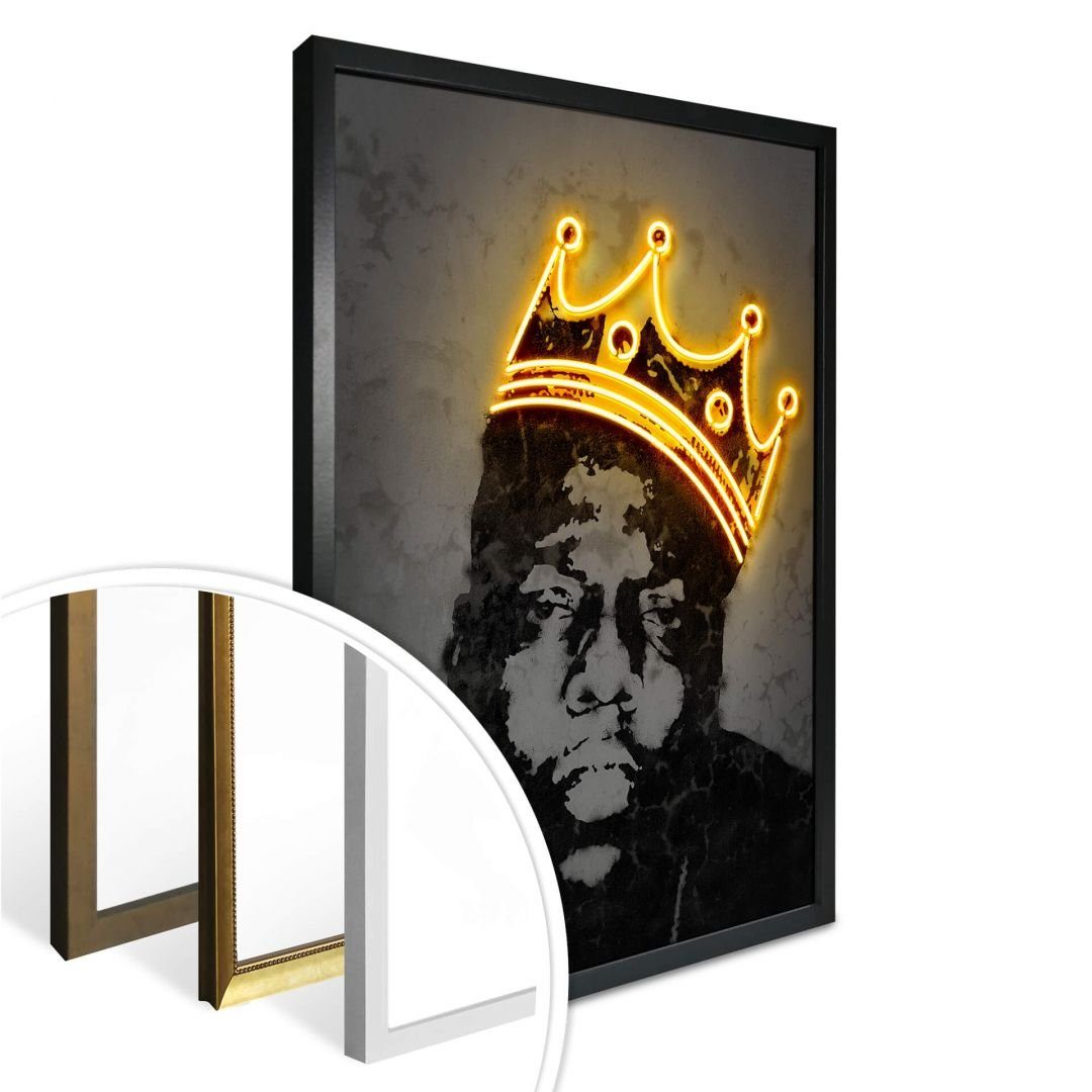 K&L Wall Art Poster Poster Mielu Neon Streets Kult Retro Notorious Biggie W günstig online kaufen