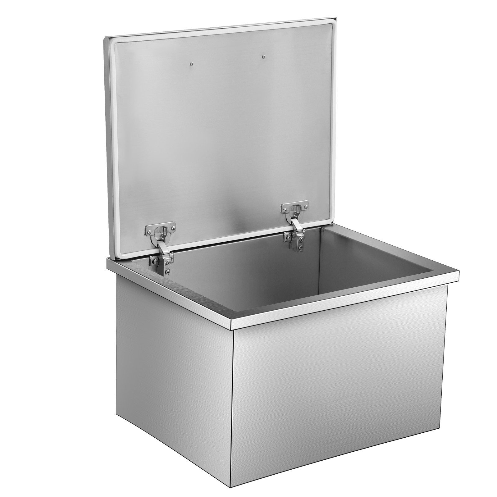 GarveeMore Schubladenbox Edelstahl-Einbaukühler 46,7/60 QT – Outdoor-Kühlbox mit Ablaufschlauch
