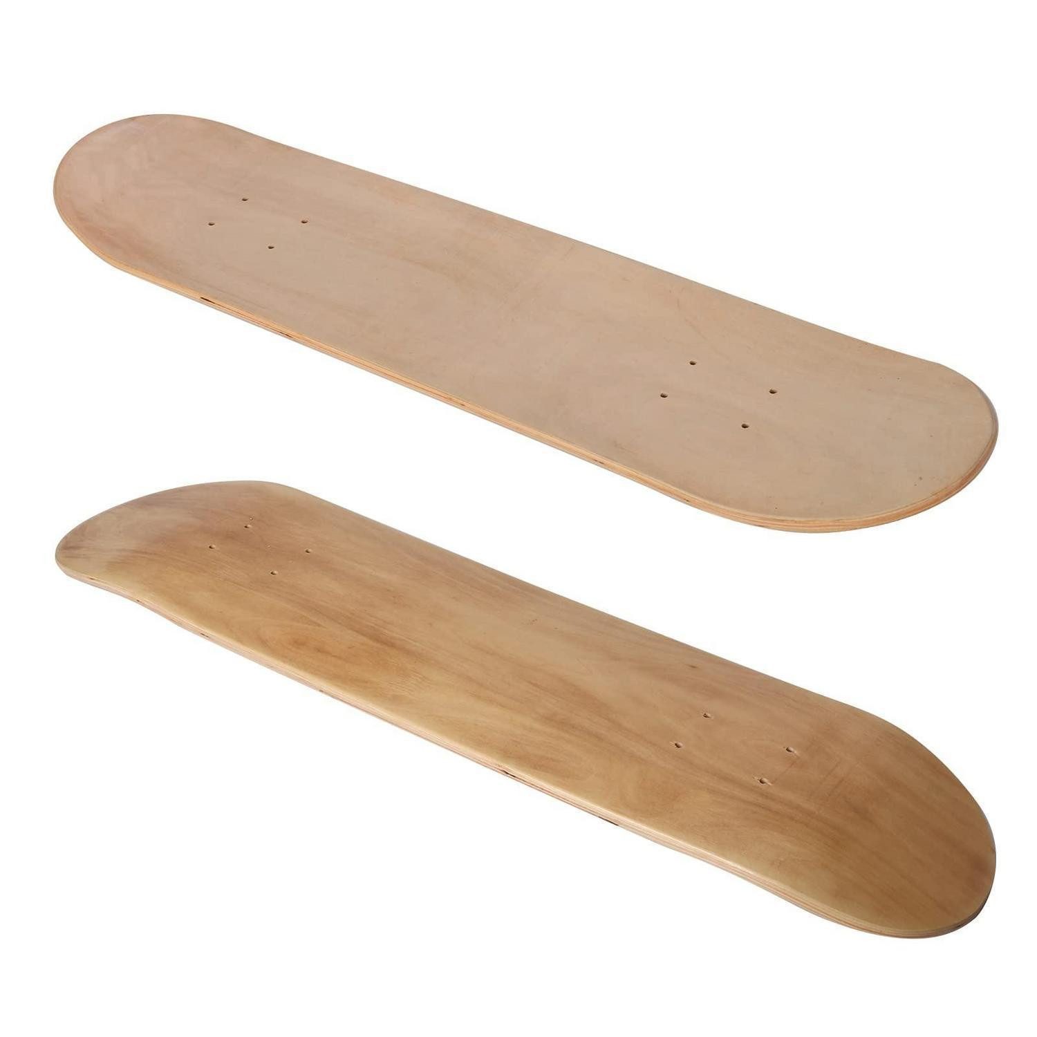 LuxusKollektion Longboard Skate-Deck 2er-Pack 31"x8" 7-lagiges Ahorn