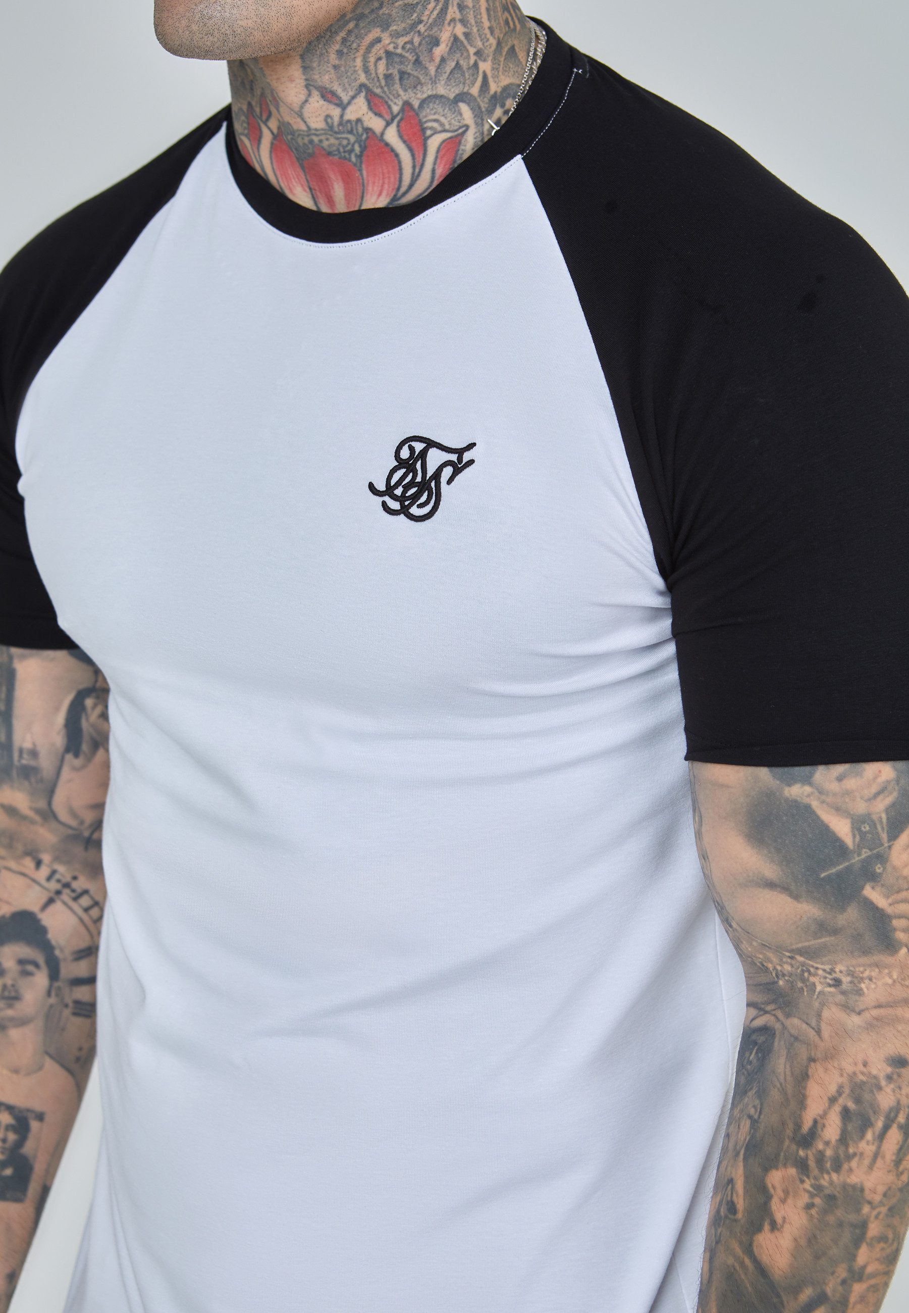 Siksilk T-Shirt SikSilk Herren-Raglan-T-Shirt günstig online kaufen