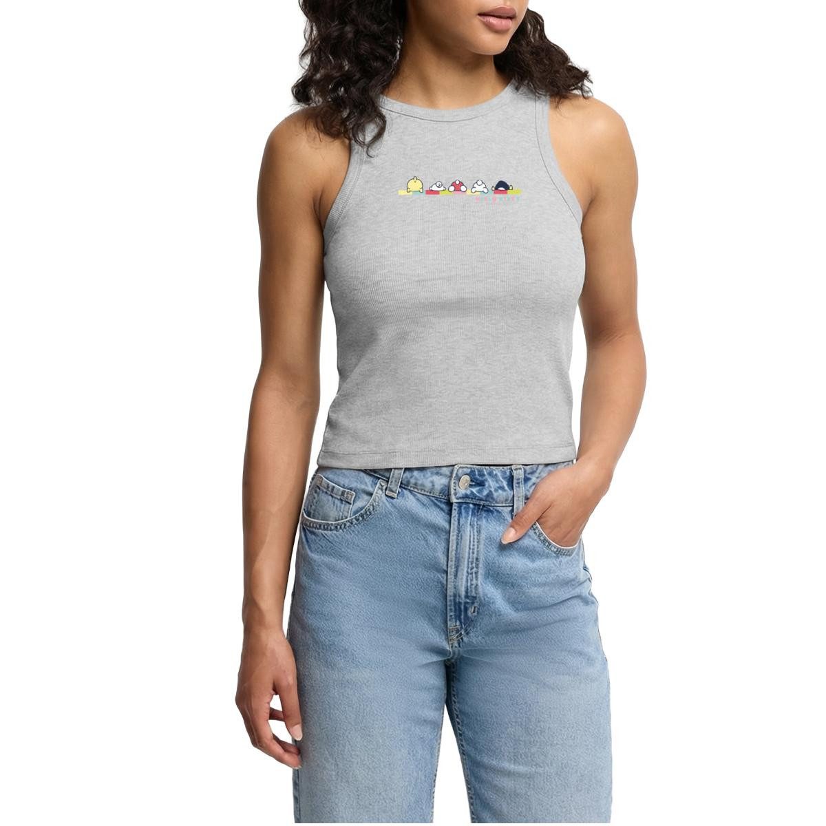 T-Shirt Hello Kitty And Friends Pose Cropped Frauen Organic Tank Top
