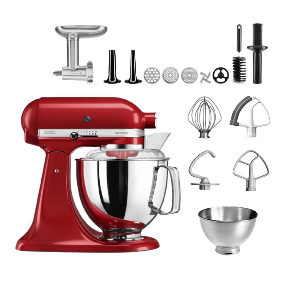 4,8 Meatlover 5KSM175 Empire Artisan Rot Küchenmaschine KitchenAid L KitchenAid Küchenmaschine