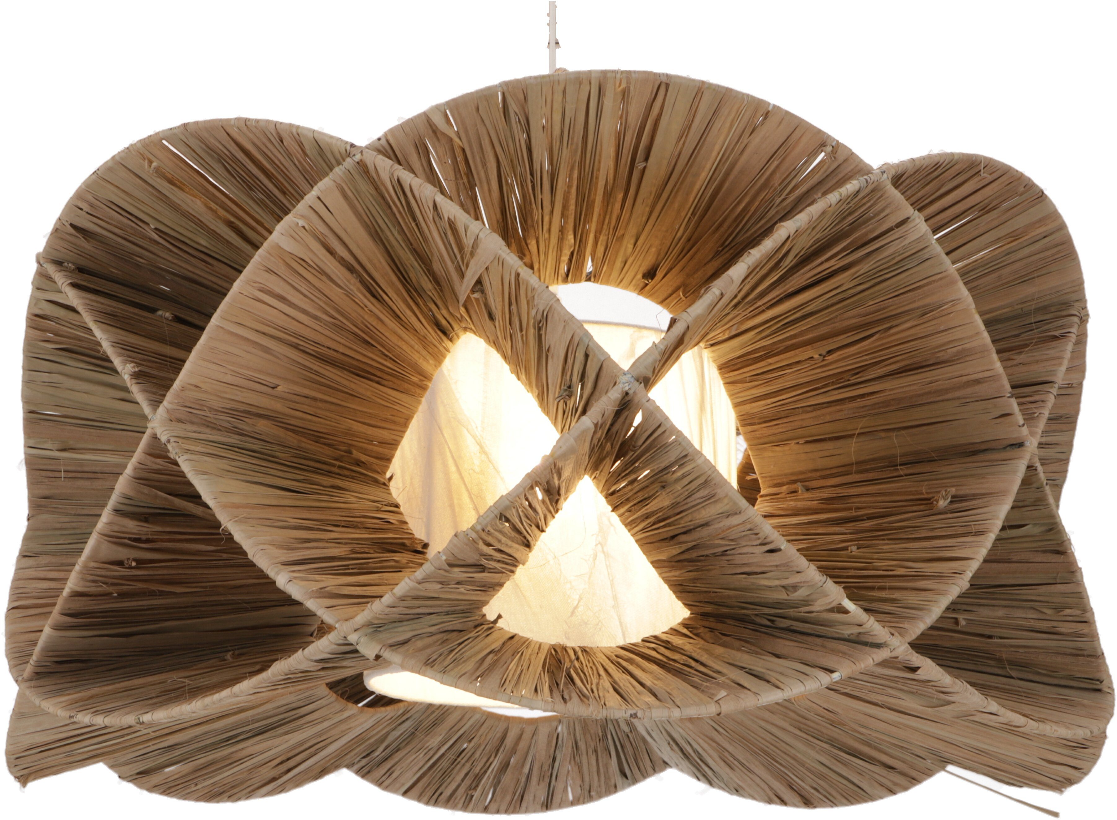 Guru-Shop Deckenleuchten Deckenlampe, in Bali handgemacht aus.., Leuchtmittel nicht inklusive