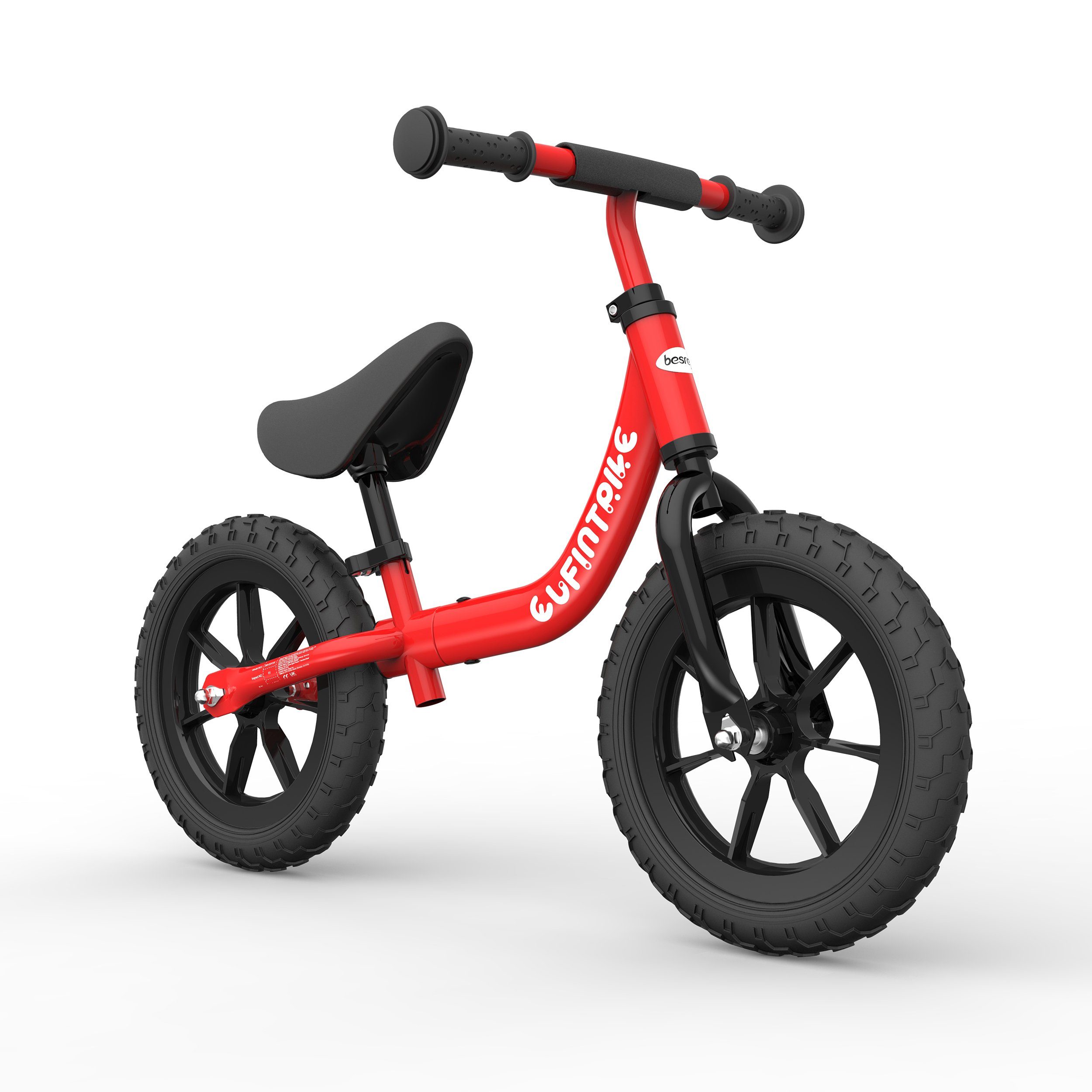 Kinderfahrrad Kid 12" Laufrad Fahrrad Rot Kinderlaufrad Spielzeug Lauflernrad B 
