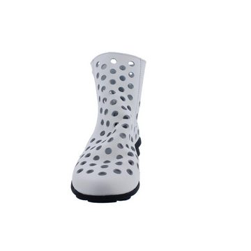 arche Dato Sommerstiefelette, Maha (Glattleder), Blanc, Latexsohle Reißverschlussstiefel