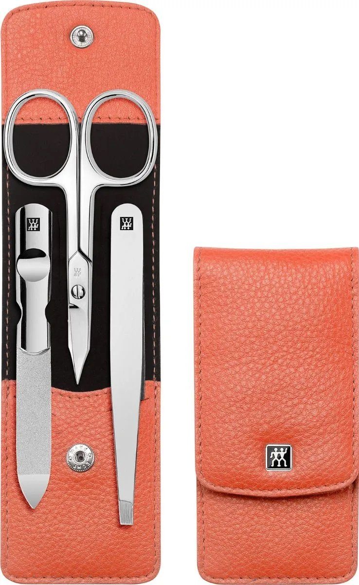 Zwilling Maniküre-Etui ZWILLING Maniküre Pediküre Set 3tlg. mit Kombinagelschere, Coral, 3 tlg.