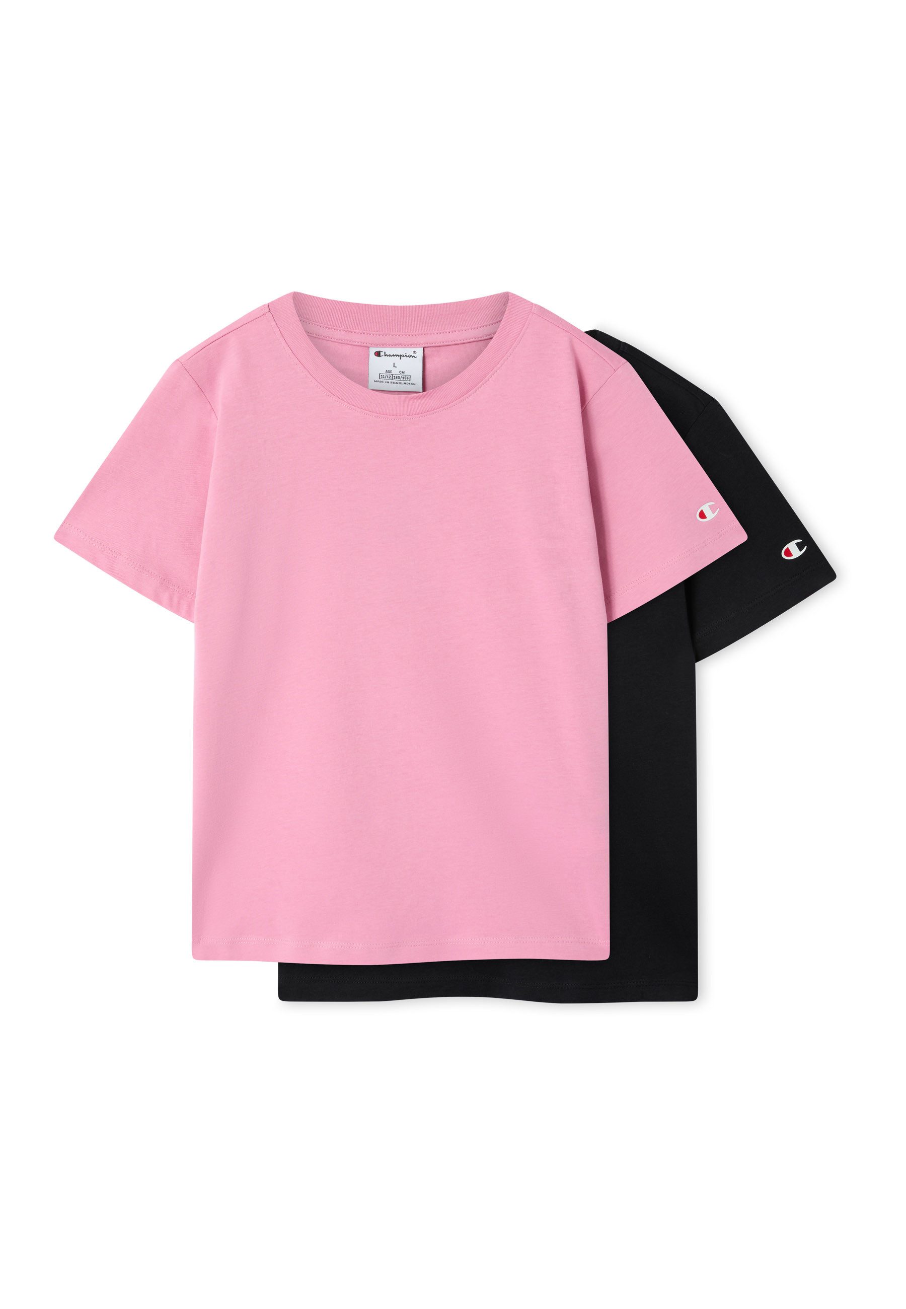 Champion T-Shirt ICONS 2 pack Crewneck T-Shirt (2-tlg) für Kinder und Jugendliche, Kurzarm, sportlicher Stil