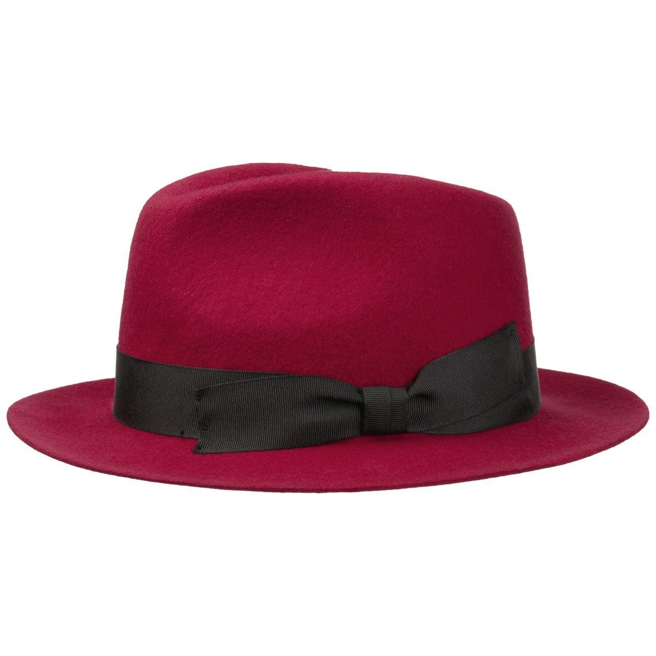 Lipodo Filzhut (1-St) Fedora mit Ripsband, Made in Italy