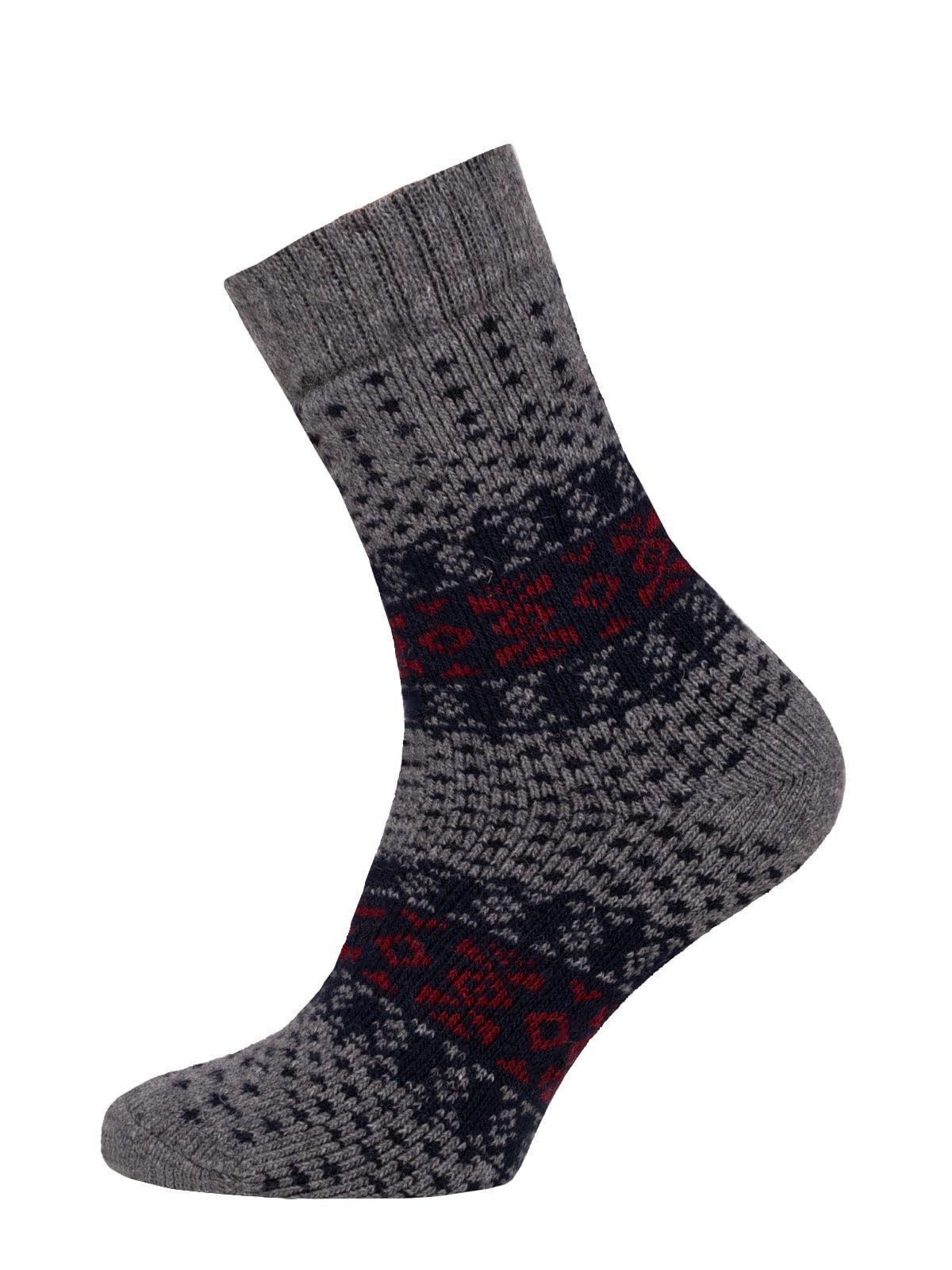 HomeOfSocks Socken 45% Wollsocken Buntes Skandinavisches Design Dicke Socken Hyggelig Warm Mit Hohem 45% Wollanteil In Bunten Design