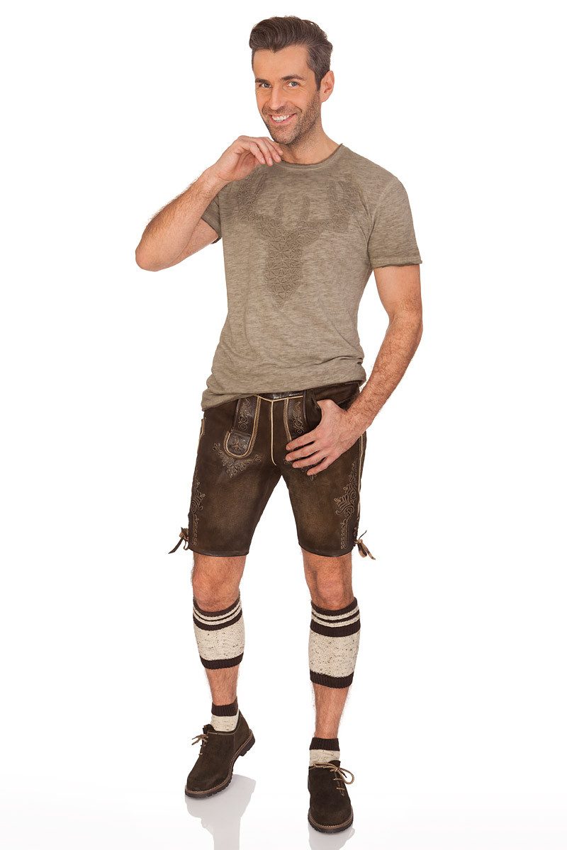 Hangowear Trachtenshirt Trachtenshirt Herren - MARLON - grün, khaki