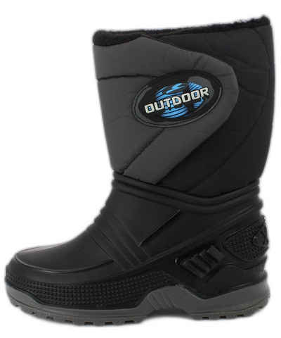 Beck "Outdoor" Winterstiefel (für Jungen, Mädchen und Damen, flauschiges Futter für warme Füße bei Kälte und Schnee) Mit Klettverschluss