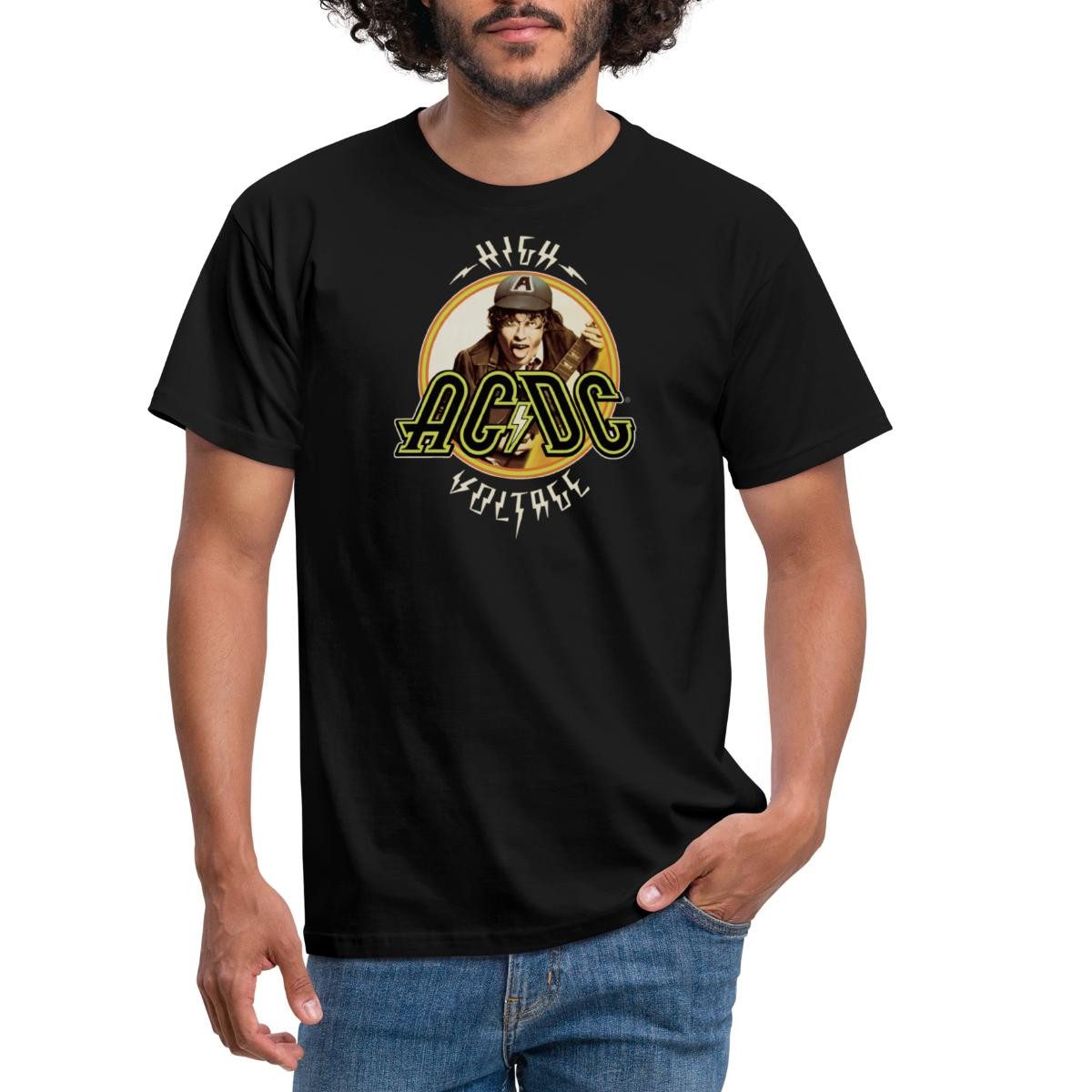 Spreadshirt T-Shirt AC/DC Logo High Voltage günstig online kaufen