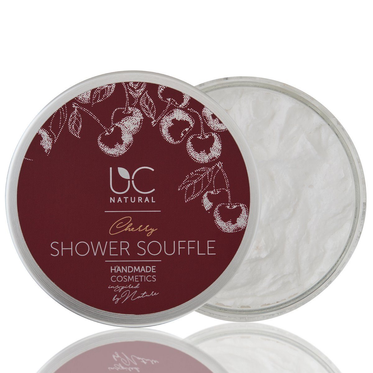 Natural Duschpflege 1-tlg., handgemacht 150g Kirsch Souffle, vegan Soufflé Shower Natural UC Shower UC