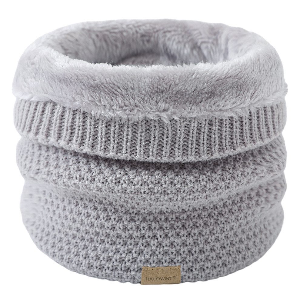 Blusmart Halswärmer Unisex-Halsband und warmer Schal, Hochgeschlossenes, verstärktes Fleecehalsband zum Schutz vor Kälte