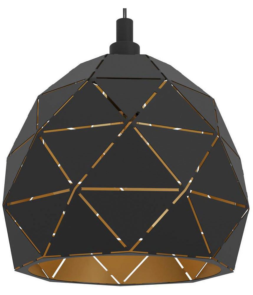EGLO Hängeleuchte ROCCAFORTE, Dimmfunktion, ohne Leuchtmittel, Hängeleuchte - H110 x Ø40 cm - 1X60W exkl.