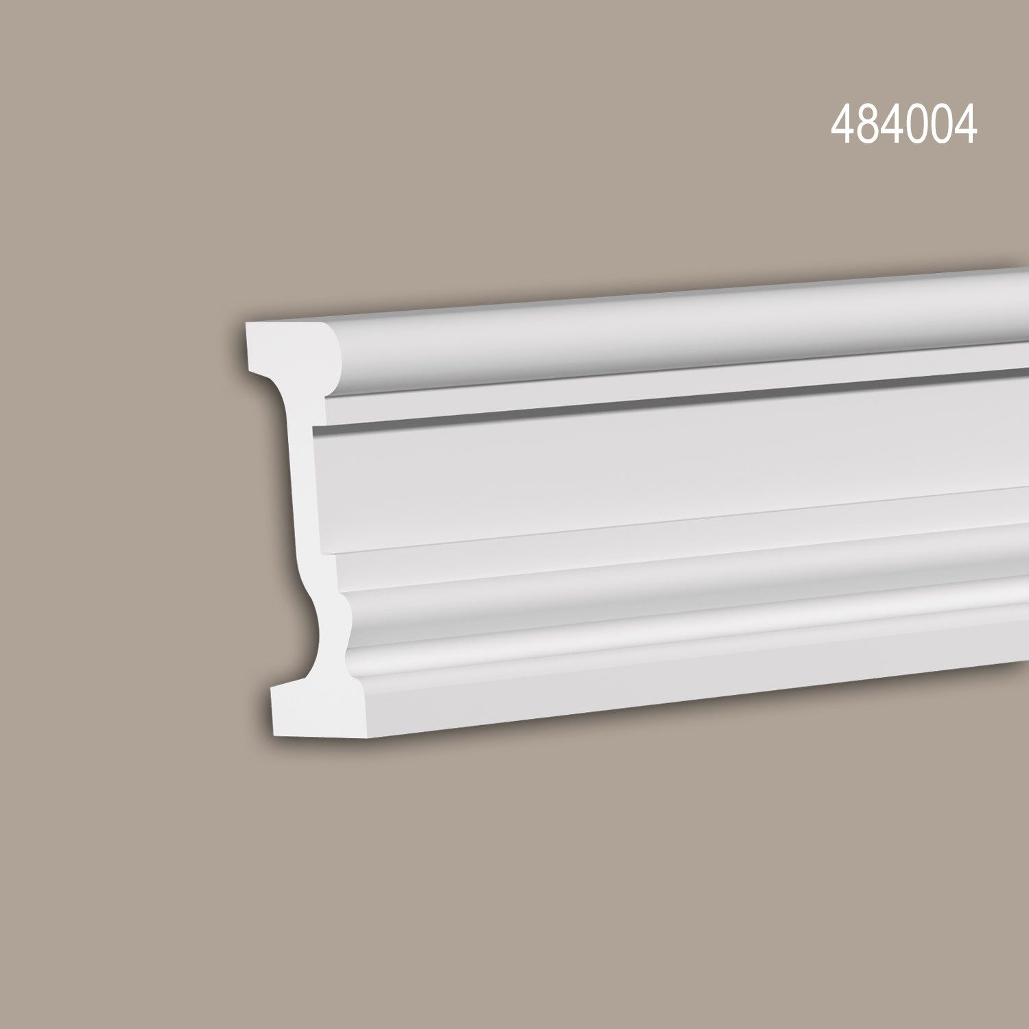 Profhome Zierleiste 484004 Gewände Fassadenprofil Stuckleiste Fassadenelement 2 m, kleben, Polyurethan Hartschaum, 1-St., 1 x Stuckleiste, Gewände Fassadenleiste Stuckleiste Außenstuck Profilleiste 2 Meter