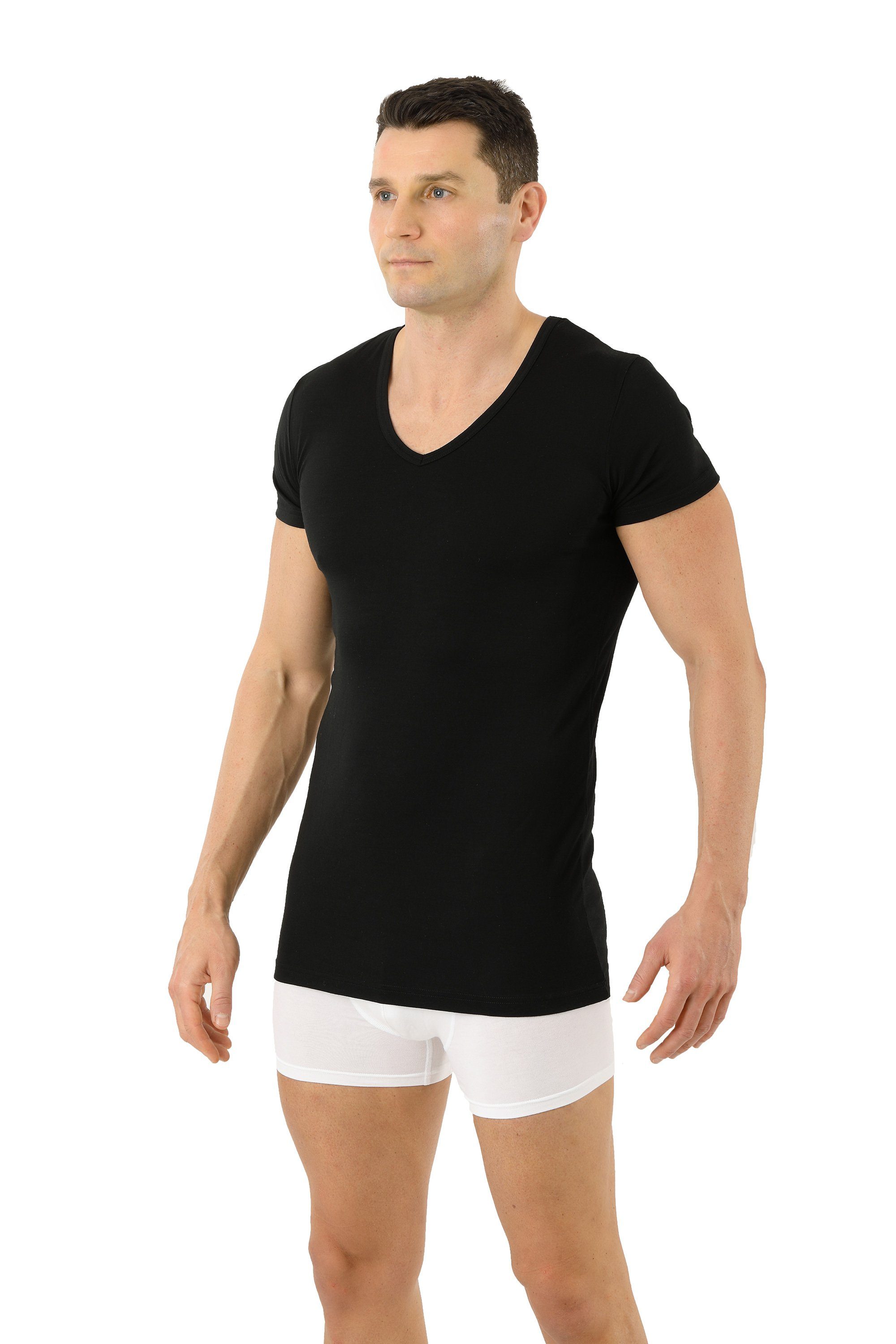 Albert Kreuz Unterhemd Wollshirt V-neck wärmeregulierend mulesingfrei (kein Set, kein Set) | Unterhemden