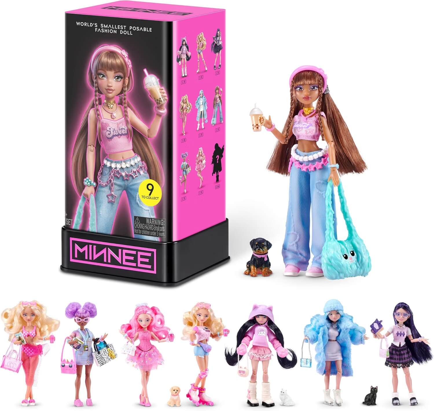 ZURU Anziehpuppe Zuru 17701 - Starbox Minnee Fashion Doll, Puppe mit Outfit - Blindbox