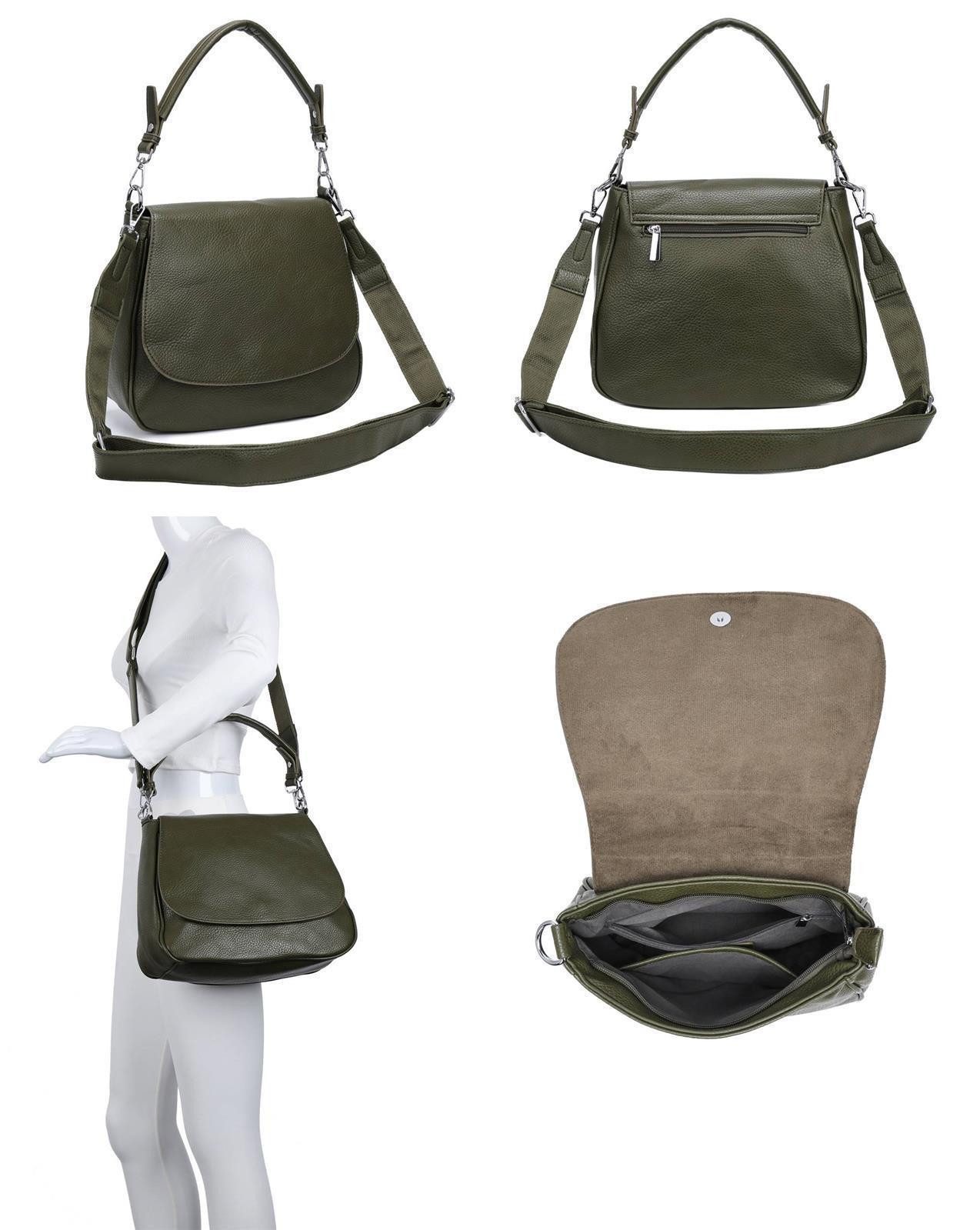ITALYSHOP24 Schultertasche DAMEN TASCHE SHOPPER Umhängetasche günstig online kaufen